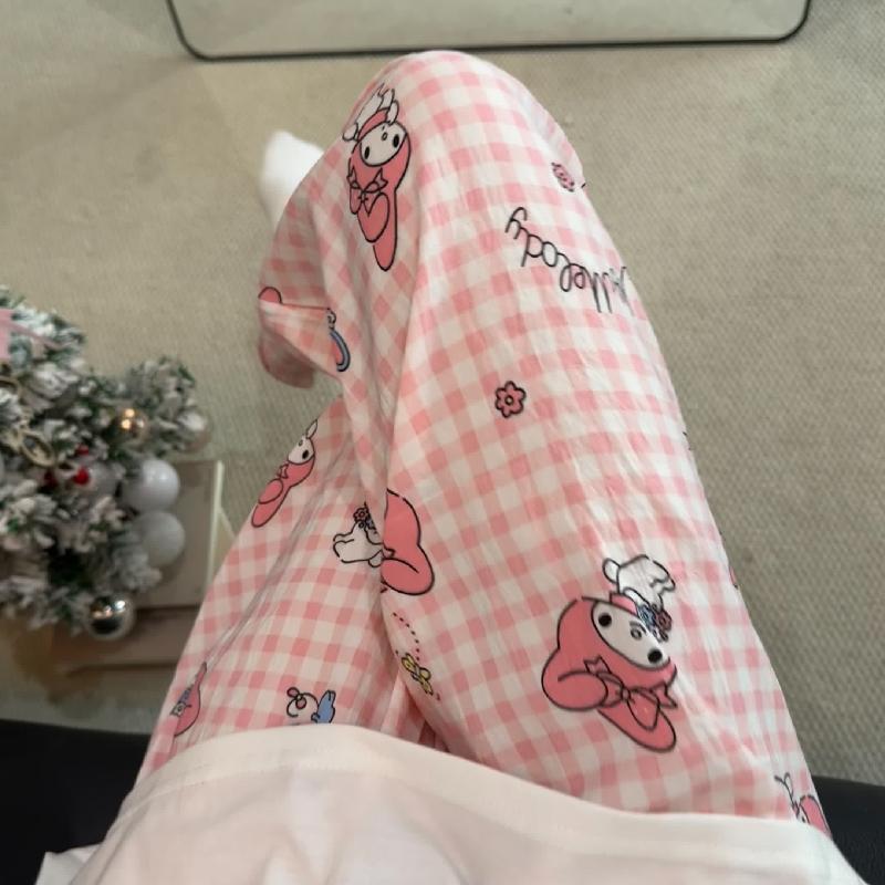Primavera y verano · Pantalones de pijama casuales para mujeres pantalones a prueba de mosquitos rojos en línea 2025 nuevos pantalones caseros para llevar