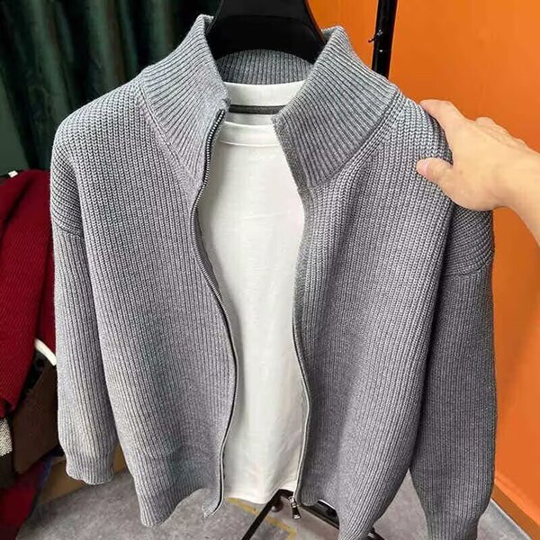 solid color cardigan