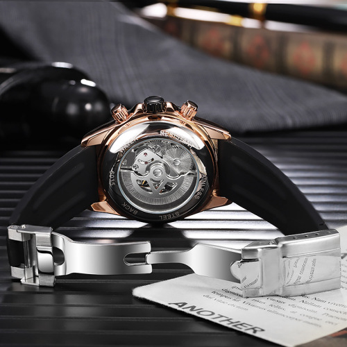 Classic Titona fully automatic mechanical watch multi-functional three-eye six-hand calendar waterproof luminous men's watch