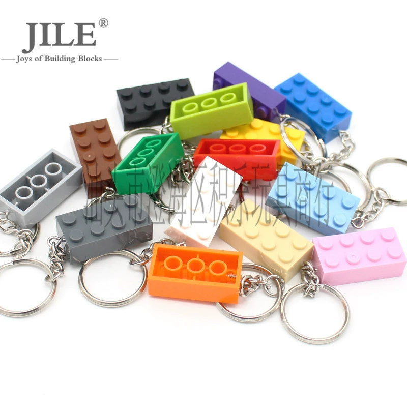 Toy, creative keychain, constructor, small particles, 15 colors