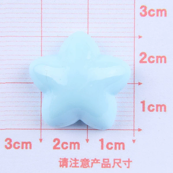 Three-dimensional five-pointed star-blue