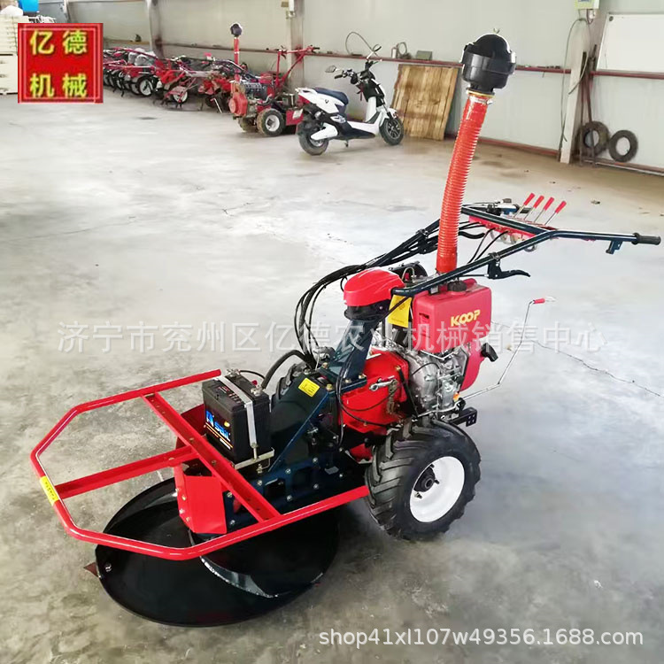 北京圆盘式割草机手推前置自走式柴油机内燃式剪草圆盘式割草机