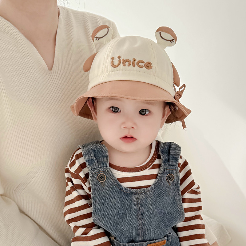 Sombrero para bebés primavera delgada sombrero solar para bebés primavera y otoño niños niñas lindos super bonitos sombreros de pescador