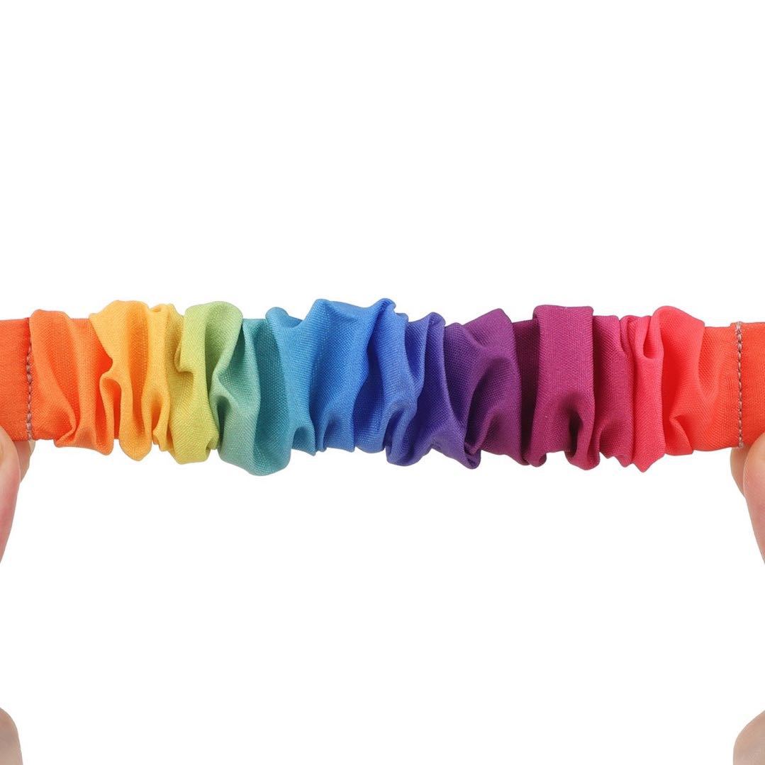 Adecuado para Fitbit Versa3 correa de intestino grueso poliéster elástico tela impresa banda de pelo correa elástica