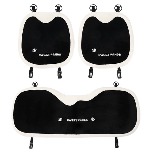 Car Seat Cushion Winter Plush All-Season Heated Seat Cushion Winter Car Cushion Internet Celebrity Original Panda Car Seat