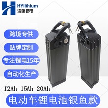 18650锂电池48V电动车锂电池代驾车折叠车中置20Ah银鱼款锂电池