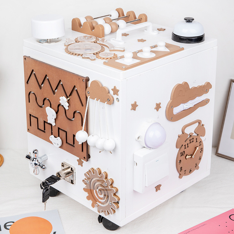 1-3 años de edad del bebé Montessori ayudas didácticas caja ocupada casa DIY accesorios Montessori niños educación temprana juguetes educativos