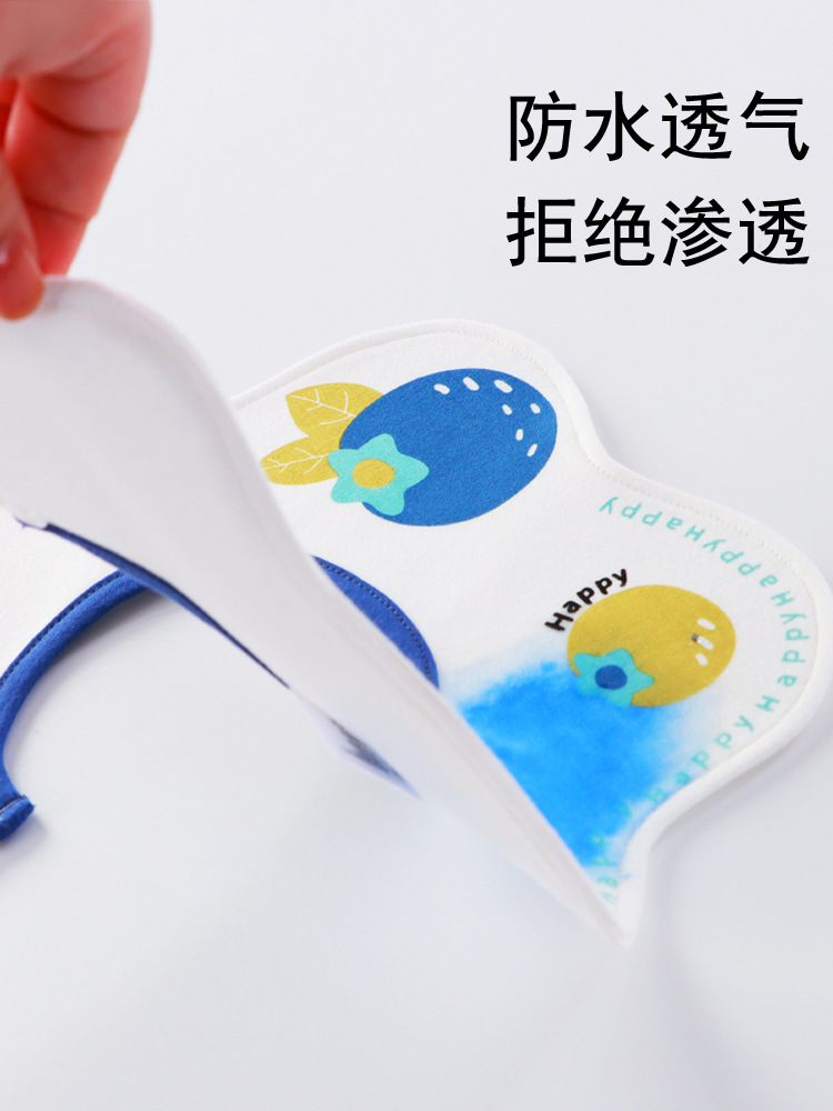 Babo para bebé de algodón impermeable, antiderrames – giratorio 360°, para comer, primavera-verano.