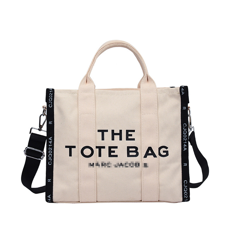 Bolso de hombro transfronterizo para mujer de gran capacidad 2025 bolso diagonal de viajero de letras simples de invierno bolso de lona de diseño de nicho