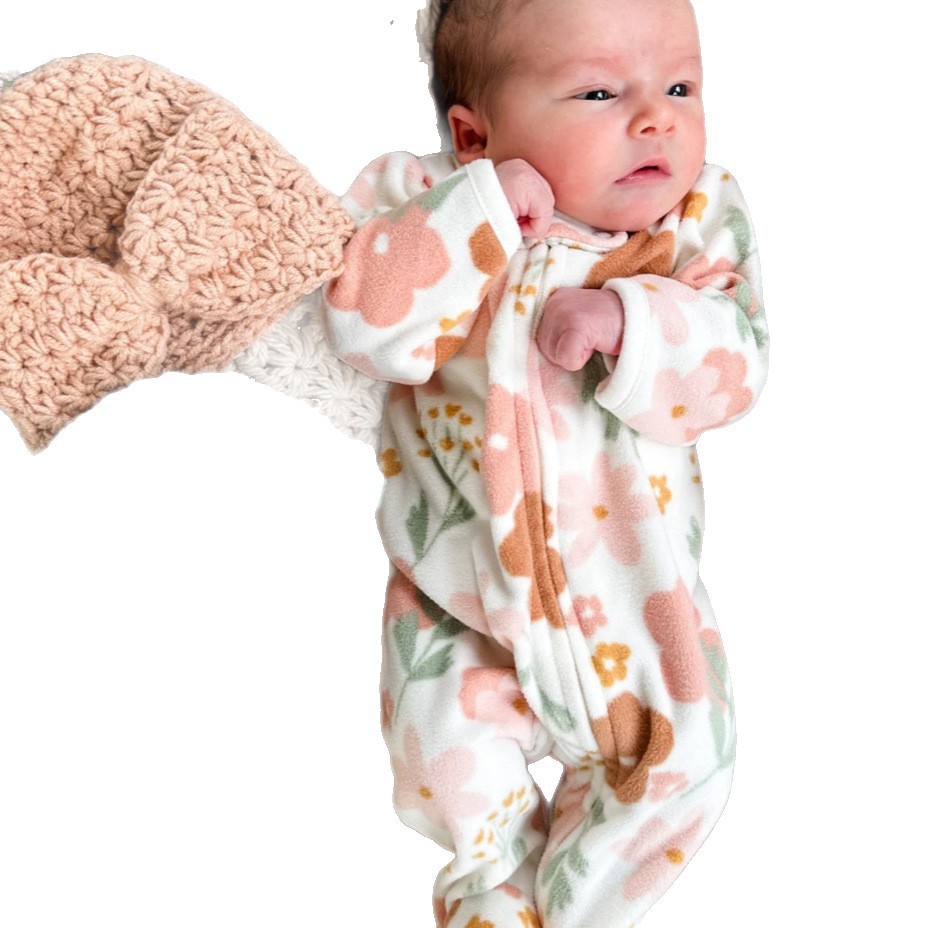 Rosas sombrero de crochet patrón de sombrero de aguja de estrella gran arco sombrero de bebé MJs deshacerse del diseño