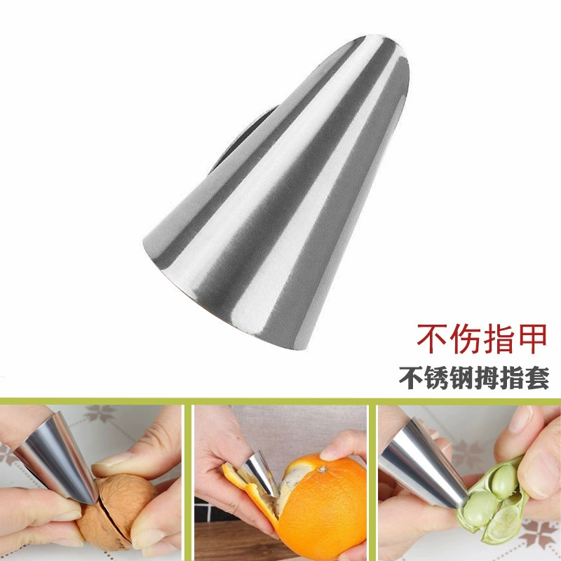 Очищение каштановых орехов Очистить эдамаме Артефакт Отречить пальцы из нержавеющей стали