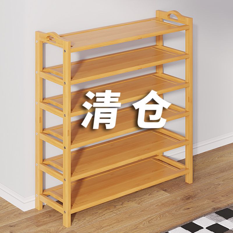 Nan bambú estante de zapatos para niños estante de almacenamiento multicapa simple de piso para dormitorio en el hogar ahorrar espacio almacenar gabinete de zapatos