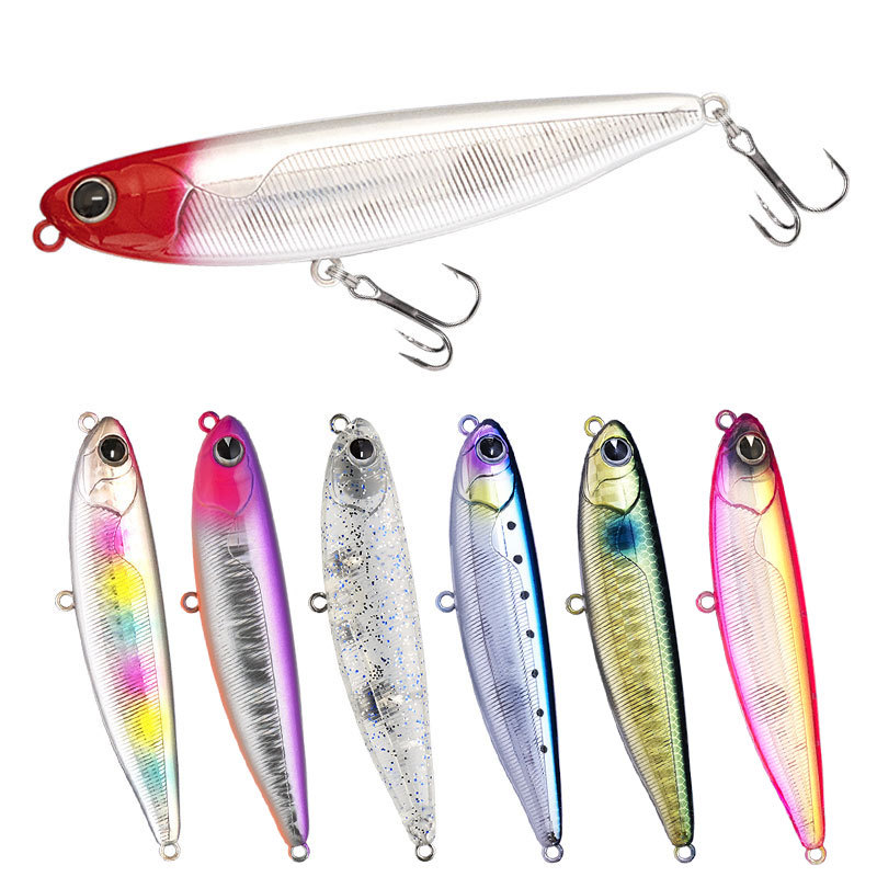 路亞餌85mm/12g 浮水鉛筆 硬餌  釣翹嘴白條淡水溪流假餌魚餌9211