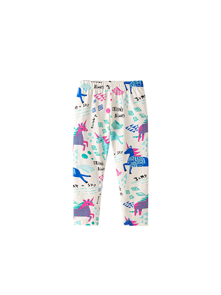 Malwee niñas leggings transfronterizas primavera y otoño nuevos pantalones de cintura elástica para niños impresión extranjera ropa infantil europea y americana image 5