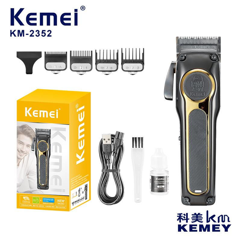 Corte de pelo Kemei, corte de pelo profesional transfronterizo, corte de pelo eléctrico doméstico, corte de pelo recargable especial, salón de peluquería, corte de pelo KM2352