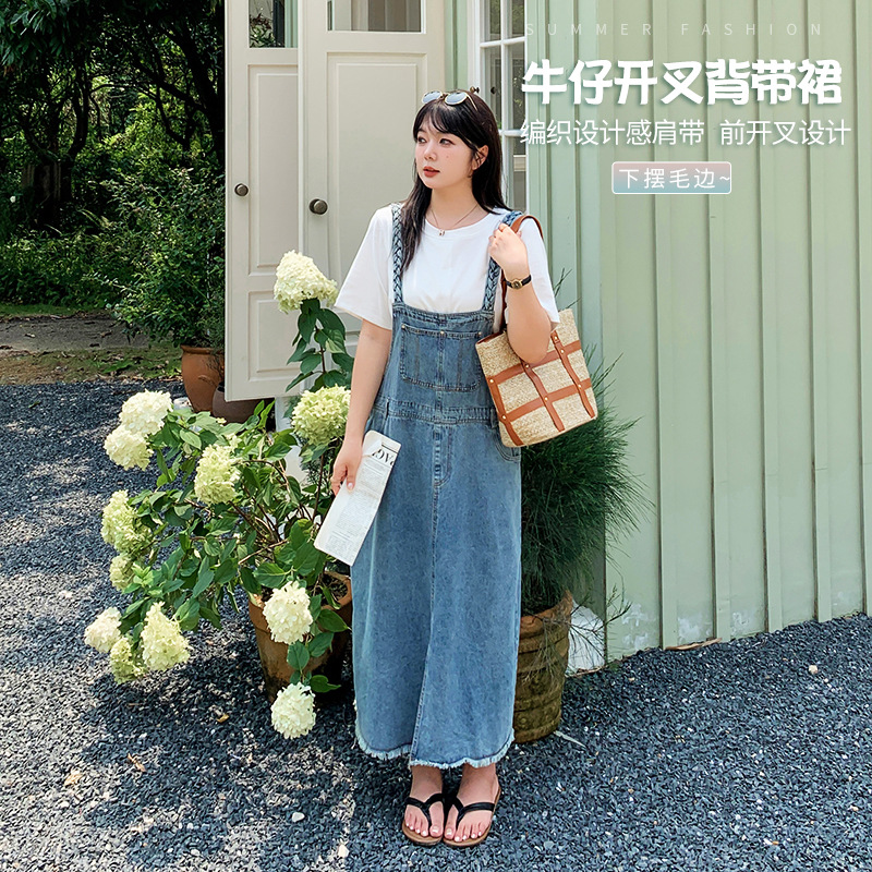  夏  XL-5XL 大きいサイズ サロペットワンピース