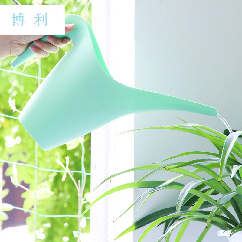 jardinería casera botella de riego de verduras de riego de flores en maceta interior espesar plástico colorido boquilla larga herramienta de cultivo de flores