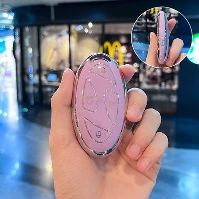 Car key bag, Cross-border applicable South Korea - modern-o-model-smart-5-button-single-shell-purple