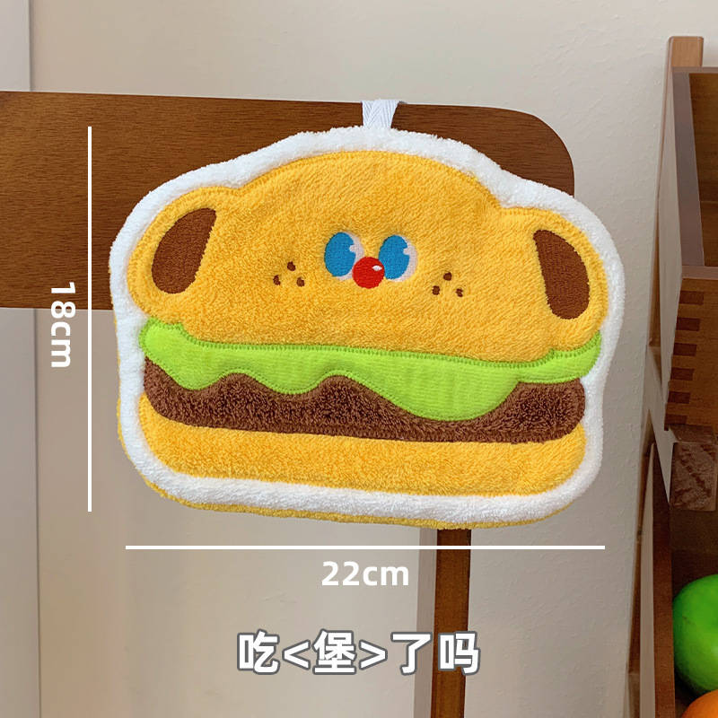 アニメタオル掛けかわいい子供キッチントイレ専用吸水臭くない厚い速乾サンゴベルベット|undefined