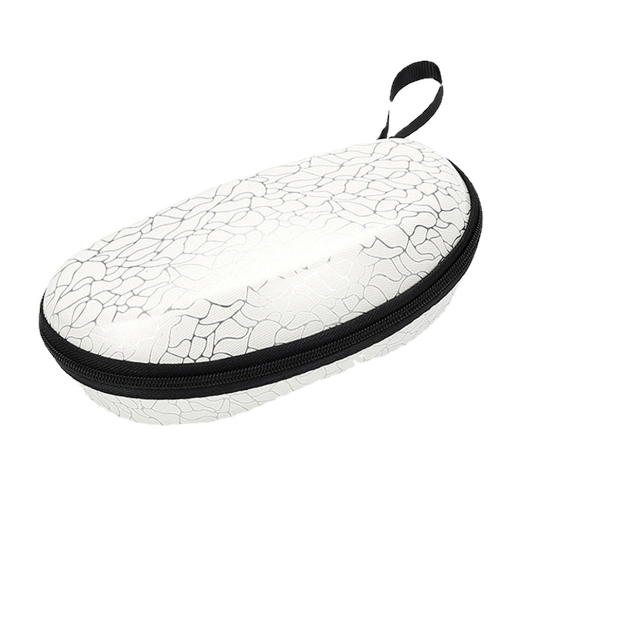 Nueva tendencia de la moda gafas caso gancho Shell forma hombres y mujeres anti-presión gafas de sol caja de la cremallera caja