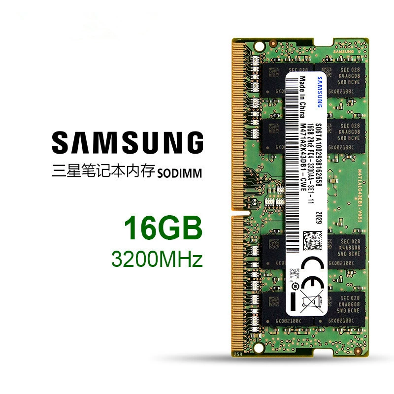 Samsung совместимая для ноутбука оперативная память 8ГБ, 16ГБ, 32ГБ
