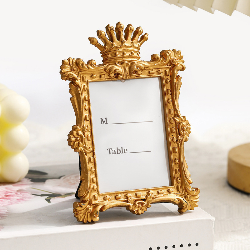 Cross-border Crown Photo Frame Small Ornaments European Style Home Decoration Frame Photo Frame Retro Resin Photo Frame Small Gift Cross-border Crown Photo Frame Small Ornaments European Style Home Decoration Frame Photo Frame Retro Resin Photo Frame Small Gift