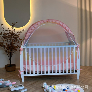 Baby Anti-Fall Zipper Mosquito Net Yurt Pop-Up Children's Bed Net Amazon's Best-Selling Bed Curtain Hot-Selling Factory