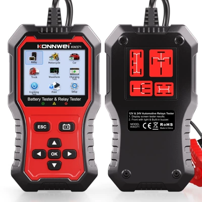 Konnwei Kw371, 12V 24V Automotive Diagnostic Instrument + Battery Tester Battery Detection Device (Avtomobil diaqnostika alətləri) - kw371-without-cloth-bag
