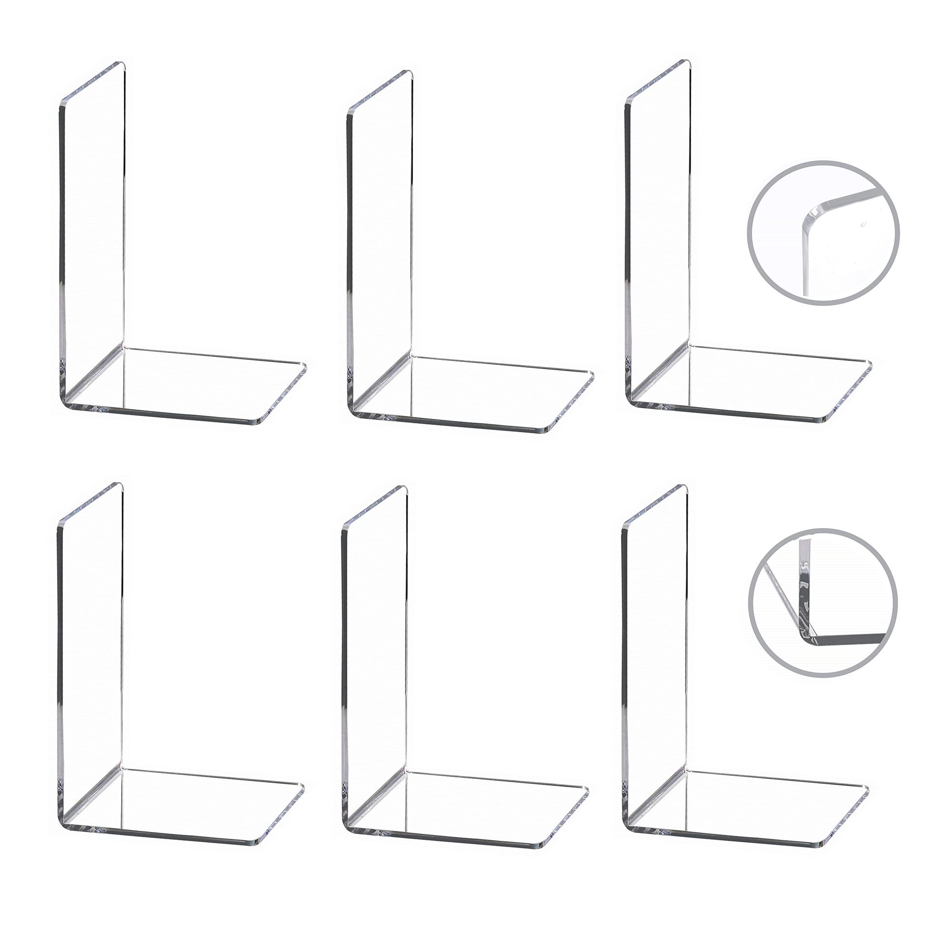 Transfronterizo exclusivo de acrílico transparente libro de pie estudiante de lectura de pie de partición deflector libro soporte de libro estante