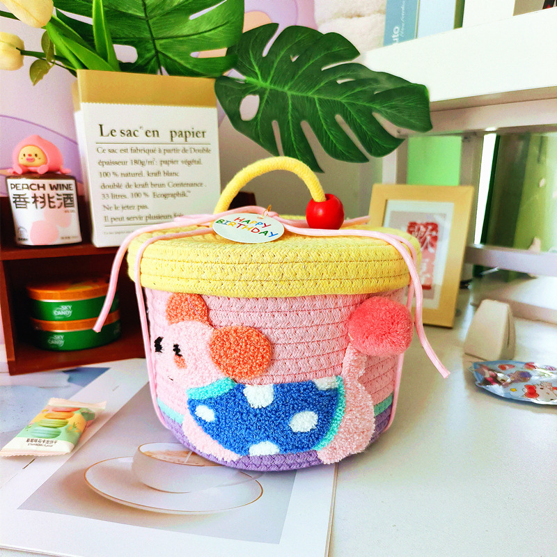 Children's linen bag, gift box, Birthday gift 5