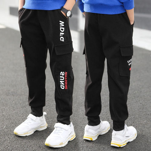 Children's Work Pants for Spring and Summer 2025 New Model Spring and Summer Casual Long Pants for Older Children Loose Work Pants