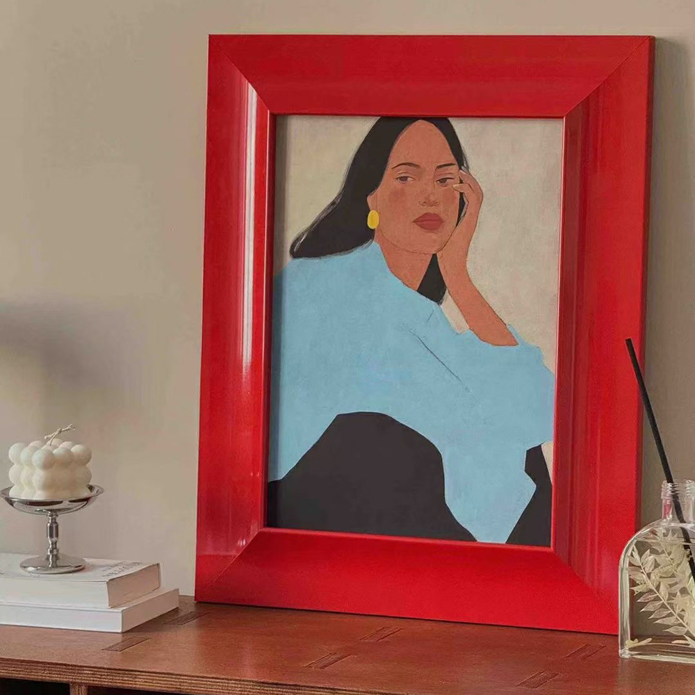 Antique French Style Modern Living Room Decorative Painting Niche Female High-level Hanging Painting Bedroom Bedside Cabinet Atmosphere Painting