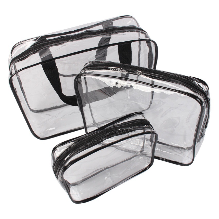 Pvc Transparent Cosmetic Bag, Cosmetics Cosmetics Bag, Travel and Business Trip Portable Large-Capacity Toiletry Bag, Simple Cosmetics Bag