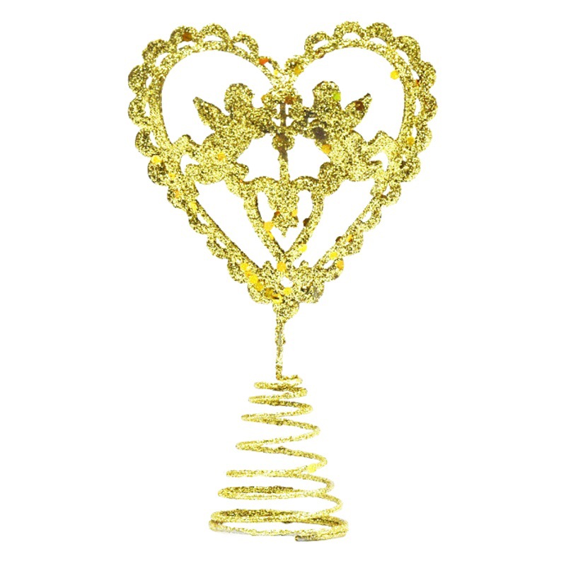 Nuevo vestido de la estrella de cinco puntas de hierro amor Ángel Árbol de Navidad al por mayor transfronterizo estrella superior decoración estrella de cinco puntas