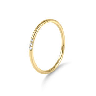 S925 Silver Inlaid Cultured Diamond Ring 14K Gold Simple Niche Design Ring Women's Non-Fading Tail Ring Guard Ring