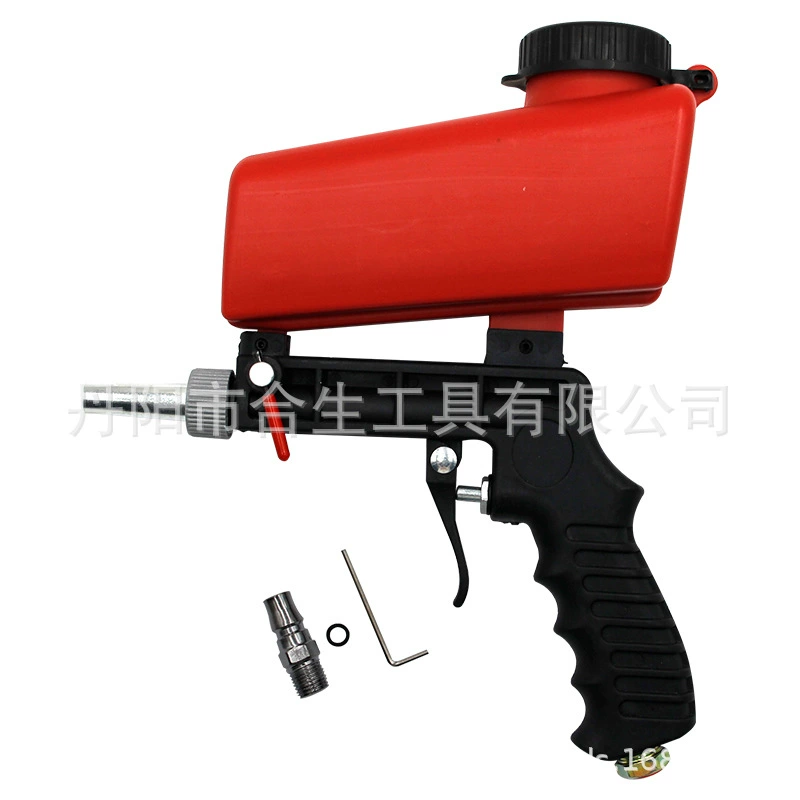 Трансграничный пневматический пистолет-пескоструйный пневматический насос привод для удаления ржавчины портативный ручной инструмент для пескоструйной обработки