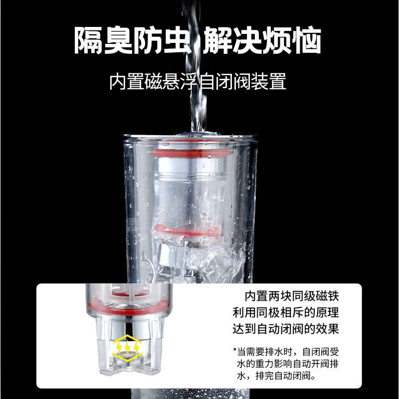 下水器防臭彈跳芯洗面盆洗手臉盆池台盆通用銅芯按壓式彈跳芯塞子