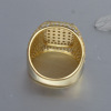 Trend ring hip-hop style, European style, silver 925 sample, does not fade, diamond encrusted, simple and elegant design