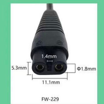 Electric Shaver Charging Cable, Shaver Figure-8 Power Cord, Shaver Dc/Ac Charger Cable Electric Shaver Charging Cable, Shaver Figure-8 Power Cord, Shaver Dc/Ac Charger Cable