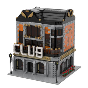 C4618 Modular Building Model with Interior 3699 Particle Number Gifts