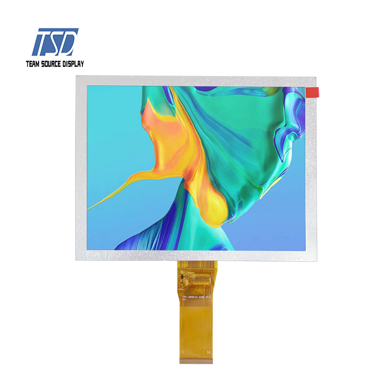 8寸方形lcd  800*600分辨率  RGB接口 380亮度 收银机 AVD用lcd