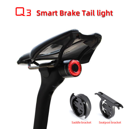 ANTUSI AnTusi Q3 Smart Brake Tail Light Cycling Bike Light USB Charging Night Riding Road Bike Light 