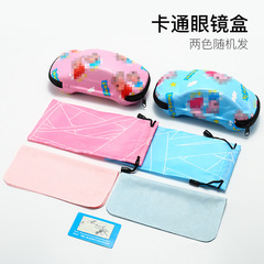 廠家新款PVC眼鏡盒 兒童小汽車時尚多色多彩防壓鏡眼鏡盒批發