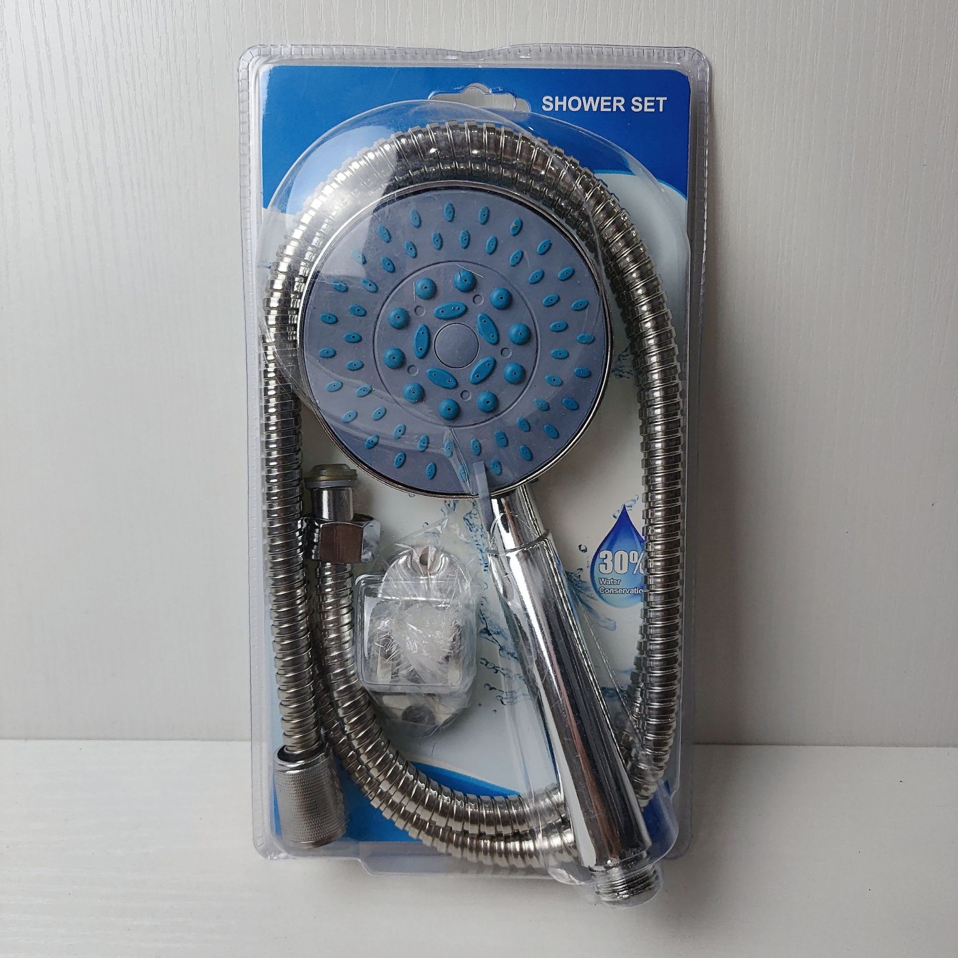 Comercio exterior al por mayor pequeño conjunto de ducha de tres piezas conjunto de ducha de tubo de ducha base conjunto de ducha