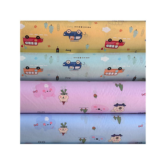 Cotton Bedding Three-piece Narrow Cartoon Kindergarten Fabric Cotton 1.6 m Wide Children's Quilt Cover Fabric