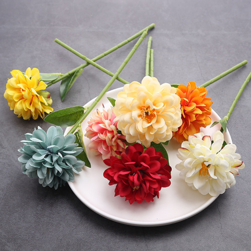 Home vase flower arrangement simulation peony short branch bouquet dining table TV cabinet decoration silk flower peony flower