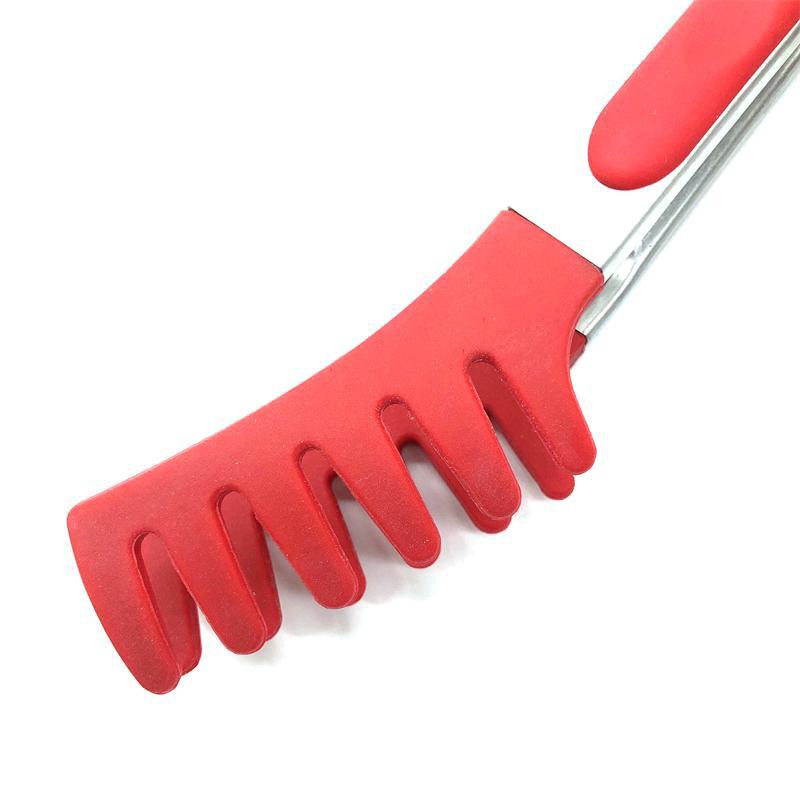 Silicone Spaghetti Tongs For Kitchen Baking And Barbecue_voghion.com