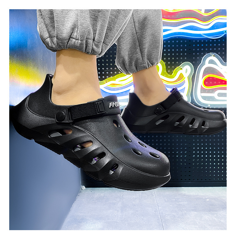 Comfortable Summer Clogs Sandals Outdoor Beach Casual Slip-on_voghion.com