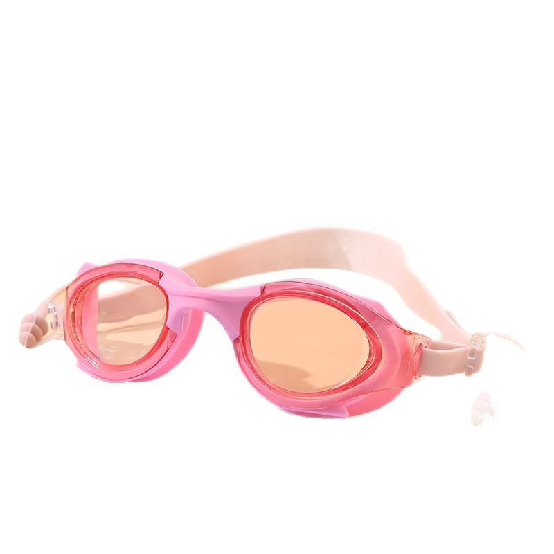 Gafas de Natación Infantiles con Tapones de PC Impermeable Antivaho para Niños