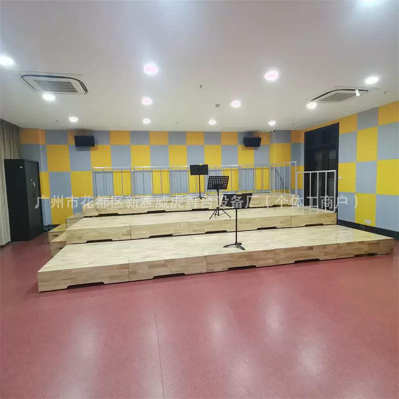 排练台 演奏实木合唱台 大型乐器演奏伸缩合唱台 乐器演奏台